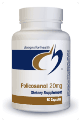 Policosanol 20mg 60 vegetarian capsules by Designs For Health